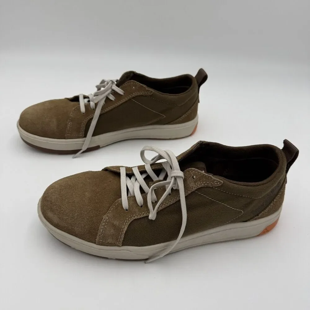 Timberland Mens 8 PRO Berkley‎ Oxford Composite Safety Toe Brown camel suede